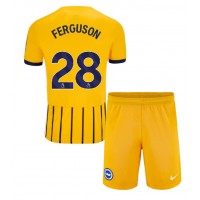 Echipament fotbal Brighton Evan Ferguson #28 Tricou Deplasare 2024-25 pentru copii maneca scurta (+ Pantaloni scurti)